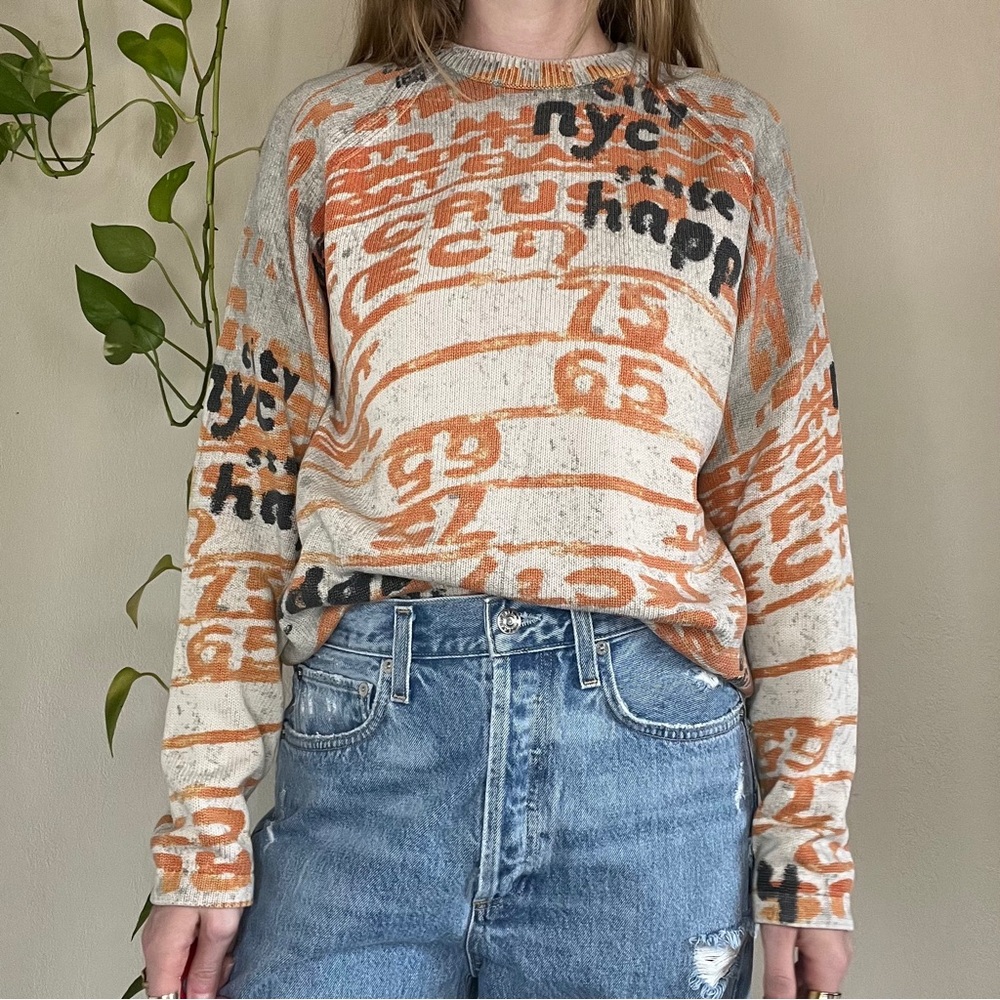 Y2K Express NYC Graphic Sweater